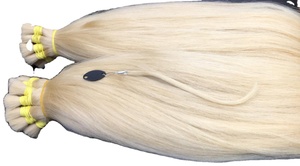 Big Wholesale human hair bulk hair extensions 100% <b>silky</b> straight unprocessed virgin hair from Vietnam - Product Image 4