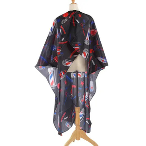 RAMAFHH MEDAX Cape de Coiffure Confortable à Motifs, Manches Longues, en Pongee Anti-Adhérent, Professionnelle pour Salon, Coupe et Coloration des Cheveux - Product Image 1