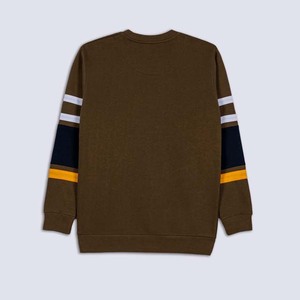 เสื้อสเวตเชิ้ตคอกลมผู้ชาย สีพื้น สไตล์ลำลอง ทรงปกติ แขนยาว มีกระเป๋า ผ้าถัก คอตตอน ใส่ได้ในฤดูใบไม้ร่วง - Product Image 5