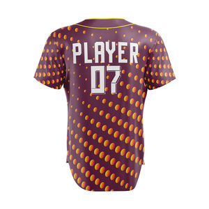 Camisetas de Béisbol Personalizadas para Mujer, con Botones, para Verano, Logotipo Frontal Personalizado, Nombre del Jugador, Impresión en Serigrafía, Secado Rápido, Transpirables - Product Image 3