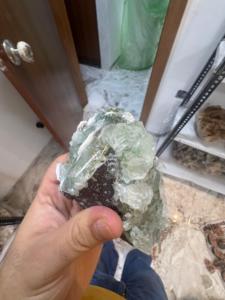 Cristal de Apofilita Verde Claro Natural con Scolecita |   Mineral Decorativo para el Hogar y la Oficina - Product Image 3