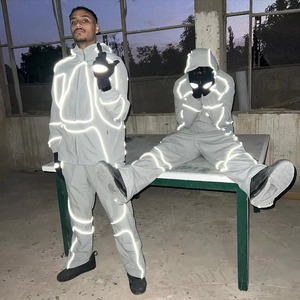 Custom <b>Lightweight</b> Waterproof Windbreaker Set <b>Jacket</b> and Pants Tracksuit for Men <b>Women</b> Running Gym - Product Image 4