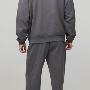 Survêtements pour hommes de haute qualité avec logo personnalisé, sweat-shirt à capuche et pantalon en molleton, jogging uni, ensemble deux pièces pour hommes - Product Image 2