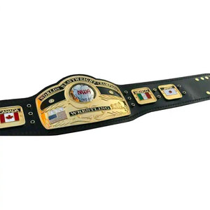Ceinture de championnat de lutte mondiale NWA poids lourd, 2 mm, globe bombé, en cuir de vache, boucle en alliage, étanche et confortable - Product Image 3