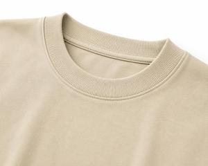 Oversized Men's Solid Color <b>Half</b> Sleeve O-Neck T-<b>Shirt</b> Casual Canvas Fit 100% Cotton Breathable Eco-Friendly 260g Comfortable - Product Image 5