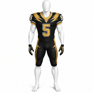 Conjunto de Pantalones y Camiseta de Fútbol Americano de Primera Calidad con Nombre de Marca Personalizado, Uniforme Transpirable de Poliéster con Estampado por Sublimación - Product Image 2