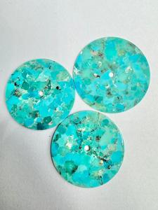 A K <b>Gems</b> Composite Turquoise Watch Dial Model Dial-20 31.50mm Round One-Sided Polished <b>Face</b> (Customizable Sizes & Shapes) - Product Image 4