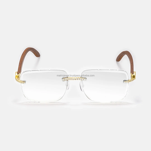 2022 Popular lujo nuevo estilo 6 colores polígono diamante corte gafas de sol mujeres hombres cuadrado serpiente gafas de sol - Product Image 4