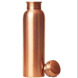 Premium Quality Handmade Copper Yoga Water Bottle Custom Size 500ml Capacity for Sports and Camping - Product Image 1