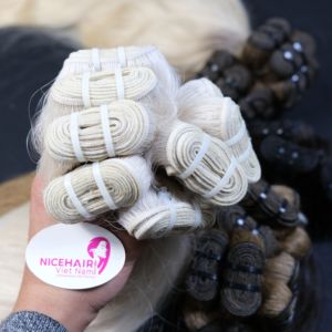 Extensions de cheveux Remy vierges du Vietnam personnalisables trame de cheveux blonds Cuticule intacte droite naturelle produits de gros - Product Image 6