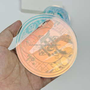 Posavasos Rectangular Clásico de Acrílico y Cerámica Holográfica Ecológica, Personalizado con Impresión, Diseño de Marca, Japón - Product Image 2