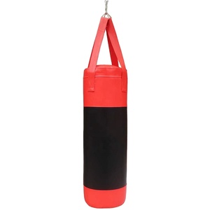 Sac de frappe en cuir de haute qualité pour l'entraînement de boxe, personnalisable, robuste, pour la salle de sport et le fitness. - Product Image 1