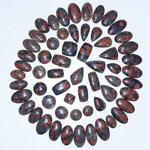Piedras Preciosas Sueltas de Obsidiana Mexicana Natural de Primera Calidad, Mezcla de Formas de Cabujón, para Joyería - Product Image 6