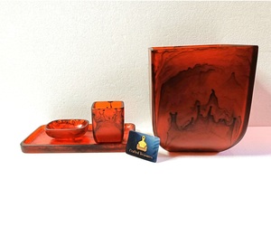 Ensemble de salle de bain élégant en résine époxy, quatre pièces personnalisées, pour distributeur de savon, porte-brosse à dents, au meilleur prix - Product Image 2