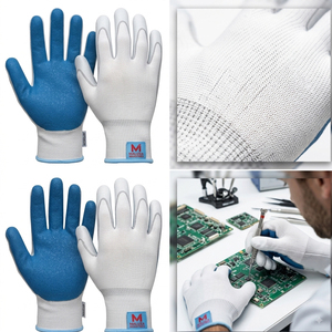Heavy Duty Industrial Mechanic <b>Gloves</b> Reinforced Cuff High Grip Anti-Vibration Anti-Slip Touchscreen <b>Moisture</b>-Wicking 12 oz 10 - Product Image 5