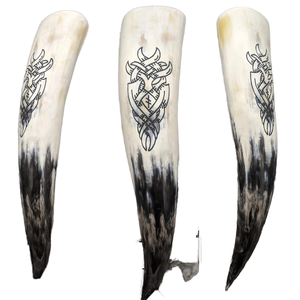 Corne à boire médiévale Viking Angel, polie à la main, écologique |   Matériel 100% naturel et biologique, artisanat personnalisé - Product Image 2