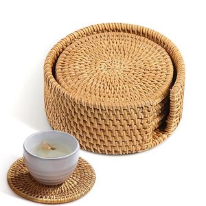 Best Crafted Design Rattan Coaster Jute Coaster Rope Coaster Place Mats Woven Rattan Coaster Mats At very reasonable Price - Product Image 6