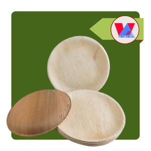 Vajilla Biodegradable de Hoja de Palma de Areca, Bandejas de Servicio de 3 Compartimentos, Contenedor Desechable Zero Waste para Comida para Llevar - Product Image 1