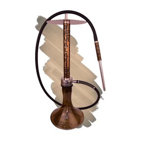 Juego de Hookah Malaki Luxury Russian Amber Gold Edition de 65 cm, Venta al por Mayor - Product Image 1