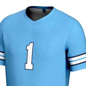Tela 100% poliéster de alta calidad y secado rápido para ropa deportiva, transpirable, ligera y suave, jersey de lacrosse unisex. - Product Image 3