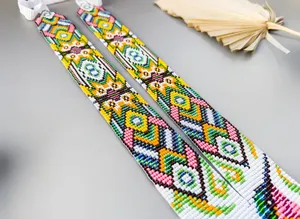MEJOR OFERTA Collar de colibrí con cuentas, joyería de animales tropicales, collar único hecho a mano, llamativo, brillante y divertido para el verano - Product Image 4
