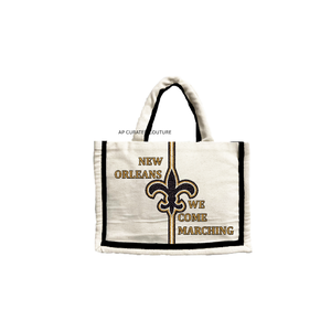 Handmade Latest Seed Bead Custom <b>Mini</b> Tote Bags – Customized Game Day Beaded Tote Bags with Unique Designs for Toddlers - Product Image 5