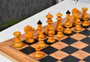 Jeu d'échecs vintage Vienne ancienne V2.0, roi de 3,8 cm en bois d'ébène et de buis antique, au meilleur prix - Product Image 5