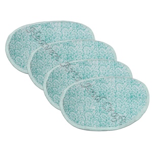 Luxury Wedding Round Napkins Hotel Restaurant Use Wholesale High Quality <b>Wood</b> <b>Block</b> Print Colored Scallop Napkins Set - Product Image 1