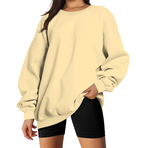 Sweat-shirt pour filles à manches longues, pull décontracté en tissu doux et chaud, coupe ample, parfait pour l'école, les sorties, le sport et tendance. - Product Image 1