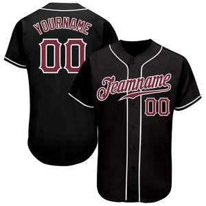Wholesale Best Selling OMMIZ INDUSTRY Custom Black Old <b>Gold</b> Pinstripe Old <b>Gold</b> Authentic Baseball Jersey - Product Image 3