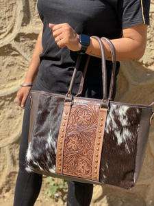 Nuevo bolso de mano con flecos de cuero de vaca con estilo occidental hecho a mano de moda de alta calidad para mujer bolsos de compras - Product Image 2