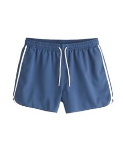 2024 Manufacture <b>Men's</b> Black Beach <b>Shorts</b> 100% Polyester Casual Eco-Friendly Digital Printing Knitted Solid Pattern - Product Image 1