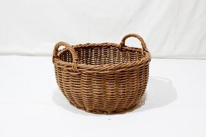 Juego de Cestas de Almacenamiento Rústicas Tejidas de Mimbre Marrón, Organizador Circular con Asas para Ropa - Product Image 4