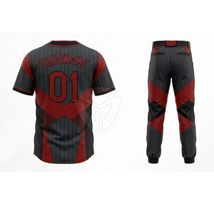 Ensemble de maillot et pantalon de baseball professionnel, léger, respirant, coupe confortable, idéal pour les équipes et les séances d'entraînement - Product Image 2