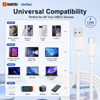 Câble USB A mâle vers Type C mâle blanc à large compatibilité pour la charge et la synchronisation des données à la maison, au bureau et en voyage