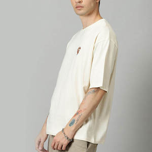 Solid Color 100% Cotton T-Shirt New Fashion Branded Fabric Unisex O-Neck Regular Fit Hip Hop Half Sleeve Custom Logo Men T-shirt - Product Image 6