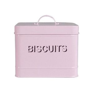 Vintage <b>Red</b> Polka Dot Biscuit Tin <b>Box</b> Metal Cookie Container with Airtight Lid Large Food Storage Canister for Kitchen Decor Jar - Product Image 3
