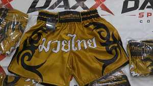 Pantalones Cortos de Boxeo y Muay Thai Unisex de Alta Calidad, Personalizados, con Estampado de Llamas, de Poliéster/Algodón, Transpirables, Cómodos, con Cintura Elástica - Product Image 5