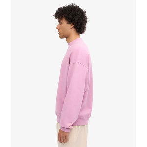 Sweat-shirt à col rond bleu marine pour homme, coupe ample, tricoté, couleur unie, décontracté, à manches longues - Product Image 5