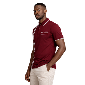 Polo a Righe con 3 Lettere Kappa Alpha Psi, Abbigliamento per Fraternità Greca, Vestibilità Atletica, Comfort Premium e Stile Classico - Product Image 3