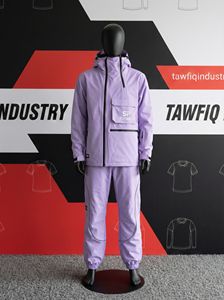 ชุดสกีสโนว์บอร์ดแบบยูนิเซ็กซ์ -Tex 10,000 มม. กันน้ำ กันลม ระบายอากาศได้ดี ผ้าริปสต็อป ป้องกันความชื้น ป้องกันรังสียูวี พร้อมซิป สำหรับกิจกรรมกลางแจ้งในฤดูหนาว - Product Image 5