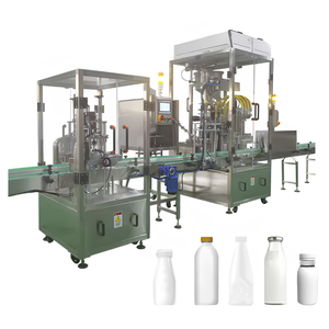High Quality 4 Heads Liquid 3 In 1 Piston Milk Filling Machine Automatic Bottle Filling Capping Machine Production Line - Product Image 3