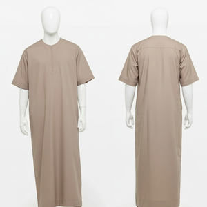 Túnica Islámica Informal de Algodón para Hombre, Talla Grande, Elegante, Cómoda, Tradicional, Transpirable, Ligera y de Lujo - Product Image 5