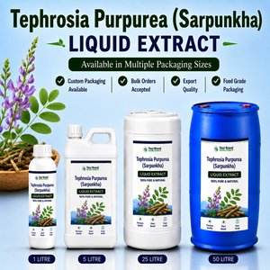 Extracto Líquido de Tephrosia Purpurea, Suplemento Herbal Sarpunkha, a Base de Plantas, Grado Alimenticio, Empaquetado a Granel - Product Image 1