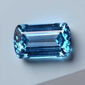 Topacio Azul Natural, Corte Octogonal, Gema Suelta, Piedra de Primera Calidad para Joyería - Product Image 1