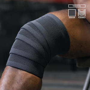 Wholesale High Quality Training Fitness Weightlifting and Powerlifting <b>Knee</b> Wraps Bodybuilding Comfortable Elastic <b>Knee</b> Wraps - Product Image 5