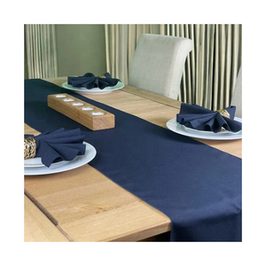 Made in India Pure Cotton Basket Weave <b>Table</b> <b>Runner</b> 220 GSM GOTS Certified Affordable Stylish Decor For Restaurants And Parties - Product Image 1