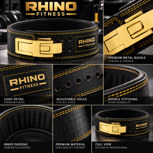 เข็มขัดรัดเอวยกน้ำหนัก Rhino Fitness สีชมพู ทำจากนีโอพรีน แบบพันรอบตัว ป้องกันอย่างมืออาชีพ ปรับระดับได้ ช่วยพยุงหลังส่วนล่าง - Product Image 4