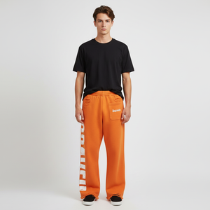 Pantalon de jogging délavé pour hommes en gros, personnalisé, 100 % coton, imprimé sérigraphié, streetwear de haute qualité - Product Image 6