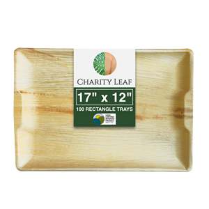 Vassoio in Foglia di Palma Naturale 17 x 12 Pollici - Decorazioni e Articoli per Feste - Product Image 6